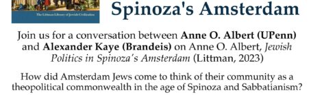 Mar 24 | Jewish Politics in Spinoza's Amsterdam