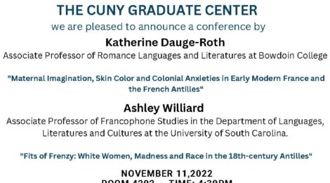 Nov 11 | Open House and Conference (Ph.D. Program in French)